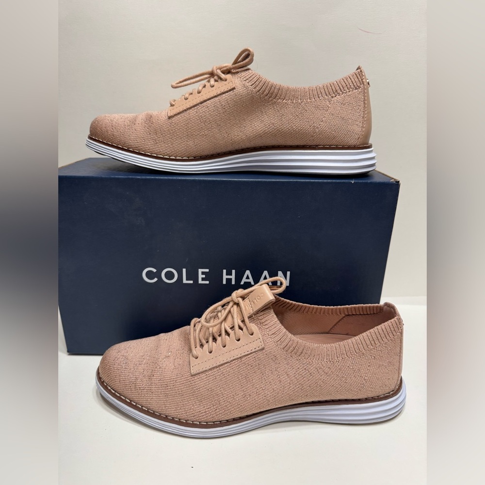 Cole Haan Women's Pink Knit Sneakers 7